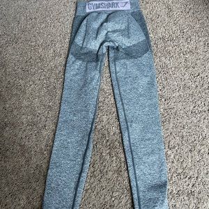 Gymshark flex high waisted leggings grey/pink